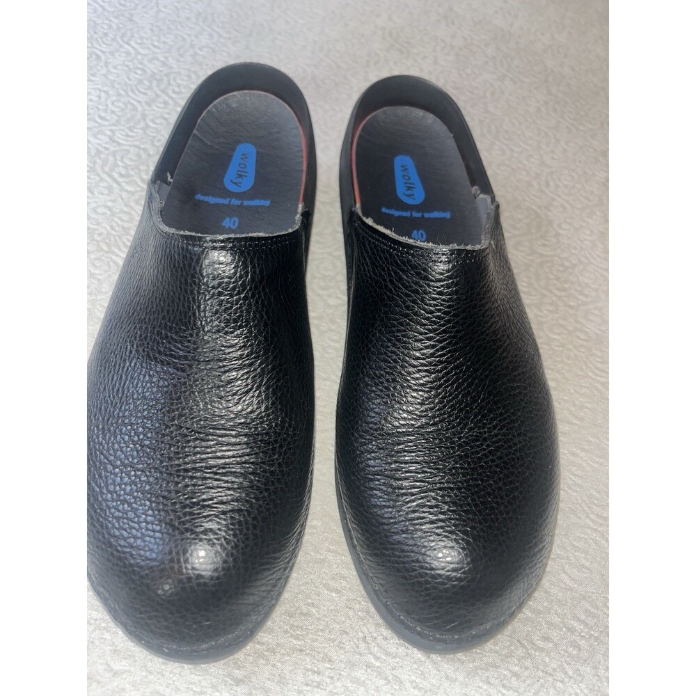 Wolky Black Leather Mules - Picture 6 of 6